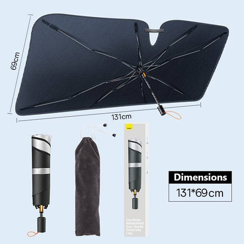 Pare Soleil Voiture Parapluie Anti-Rayures | -50% Chaleur | UPF 40+ Premium